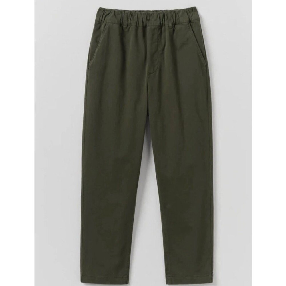 Toast Gabi Cotton Pull On Pants Womens US 4 Trousers UK 8 Dyed Loden Green